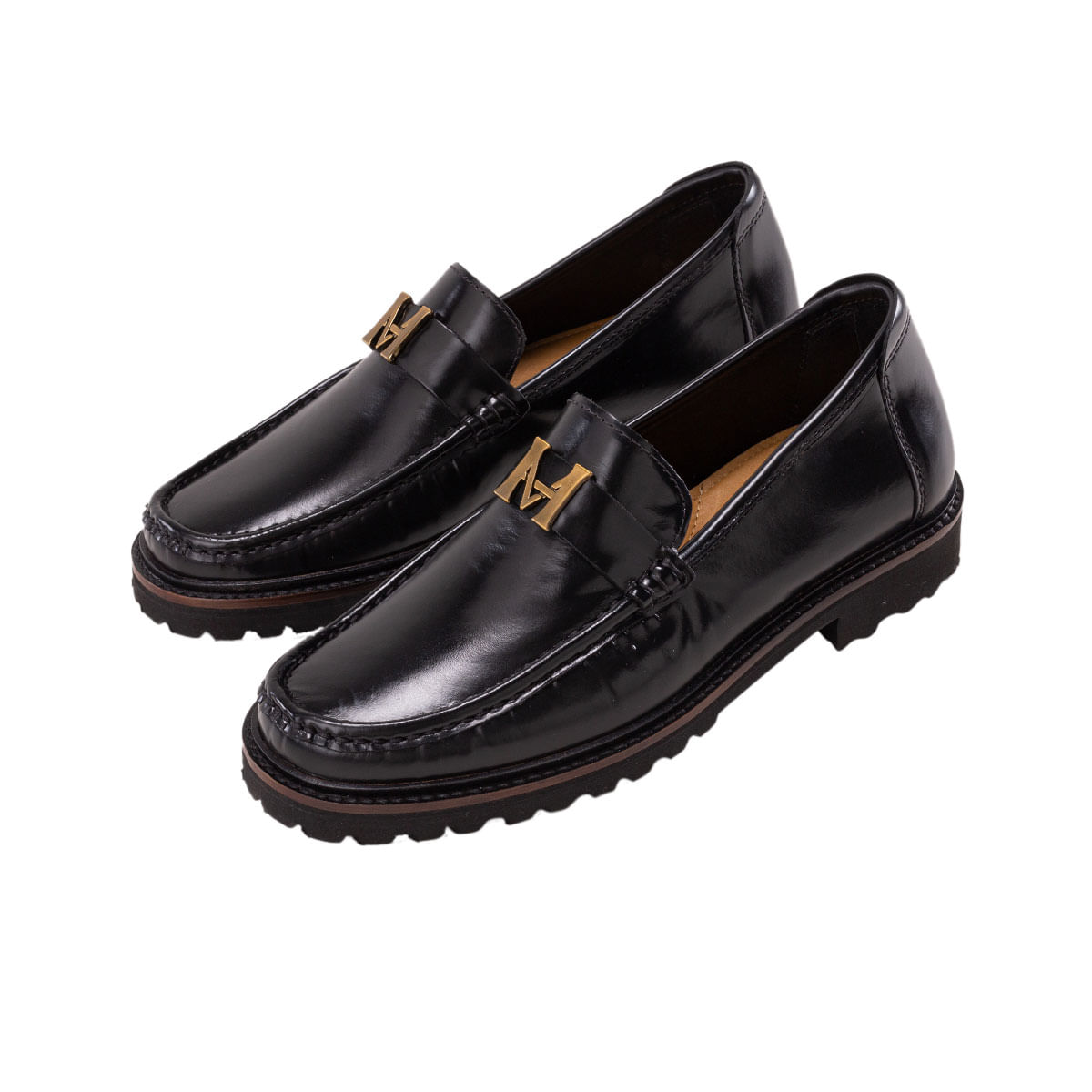 Mocasín Santamaría Negro MH Mocs - Mario Hernandez