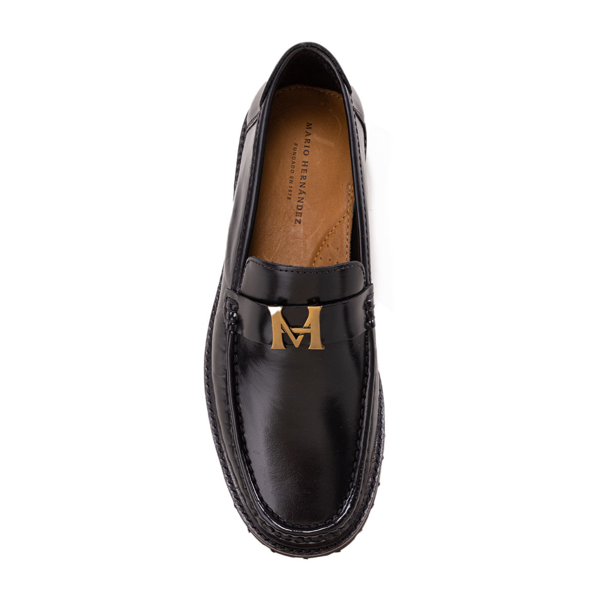 MOKA④ Mocasín Santamaría Negro MH Mocs - Mario Hernandez