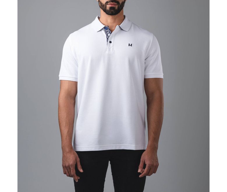 Camiseta-polo-insignia-blanco-Tierra-Arriba-Talla-M